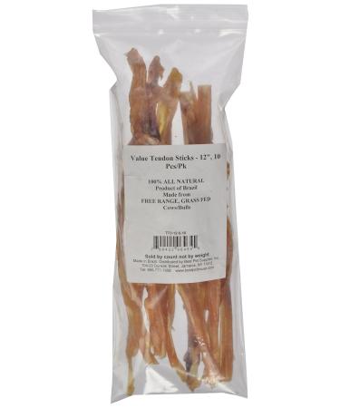 Best Pet Supplies 10-Piece Value Tendon Treat Stick 12-Inch