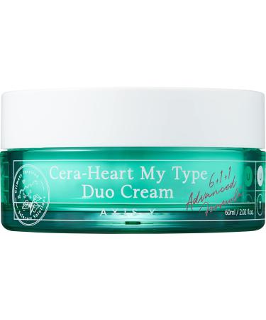 AXIS-Y Cera-Heart My Type Duo Cream 60ml / 2.02 fl. oz. | Dual Cream | Moisturizing Cream | T Zone | U Zone | Heartleaf | Ceramide