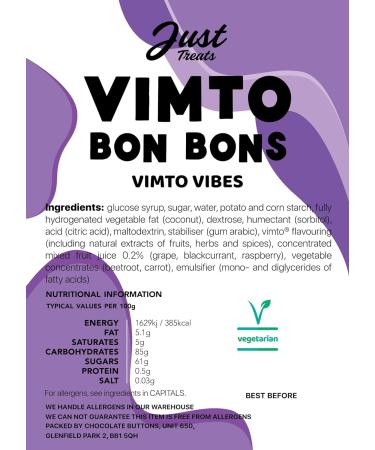 Just Treats Vimto Bon Bons Gift Jar Vimto Gift Jar - Buy Online on GoSupps.com