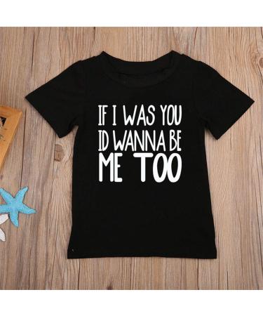 Newborn Round Neck Letter Print T Shirt Tie Tee Top - Black (XX-Large) - Buy Online on GoSupps.com