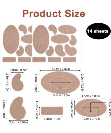 14 Sheets Moleskine Pads - Adhesive Blister Prevention & Heel Protection | Moleskin Bladder Pads for All Shapes - Buy Online on GoSupps.com
