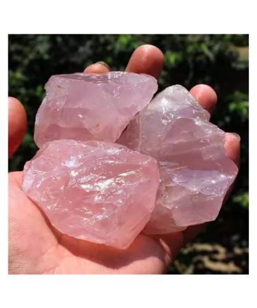 Natural Crystal Rough 120g 1pcs Natural Pink Rose Quartz Crystal Rough Gemstone Specimen Wedding Decoration Aquarium Chakra Reiki Balancing