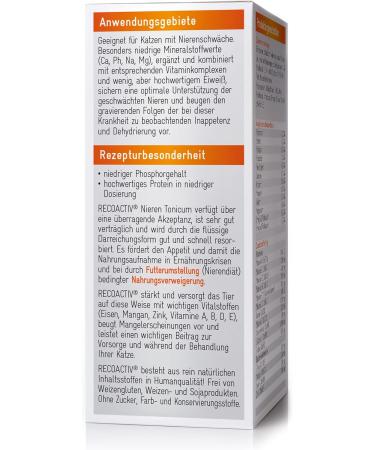 Buy Recoactive Kidney Tonic for Cats | High-Quality Protein & Appetite Stimulant | 90ml Supplement for Kidney Function Support - Buy Online on GoSupps.com
