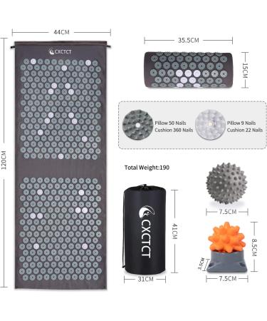 Buy Acupressmatte Gray - Premium Acupressure Mats for Pain Relief & Relaxation | Fast International Shipping - Buy Online on GoSupps.com