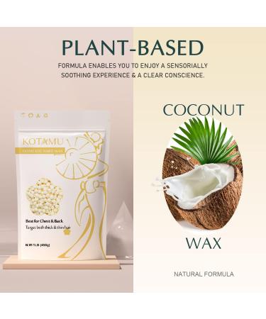 KOTAMU Hard Wax Beads for Hair Removal 450g Cream Wax Beads for Sensitive Skin Full Body Face Chest Back Leg Bikini Brazilian Waxing Wax Beans for Women Men at Home Wax Refill (Thick Hair Formula) - Buy Online on GoSupps.com