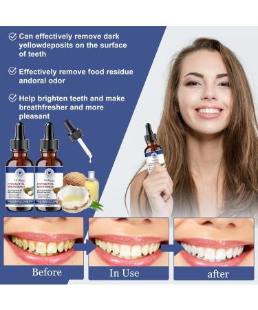 Ourdort Coconut Mouthwash with Fresh Oil Coconut Oil Pulling for Teeth Natural Mouthwash for Teeth Whitening Teeth Whitening 2 Pieces - Buy Online on GoSupps.com