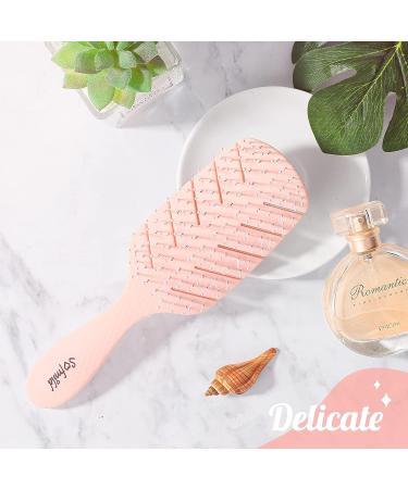 Sofmild Curved Vented Paddle Brush - Detangle & Style Faster | Flexible Bristles for Curly, Thick, Wet Hair - Buy Online on GoSupps.com