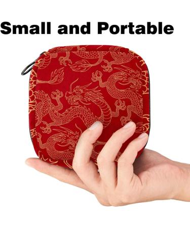 Buy China Myth Golden Dragon Red Sanitary Napkin Bags | Durable Menstrual Cup Holders for Women & Teenage Girls - International Shipping Available - Buy Online on GoSupps.com