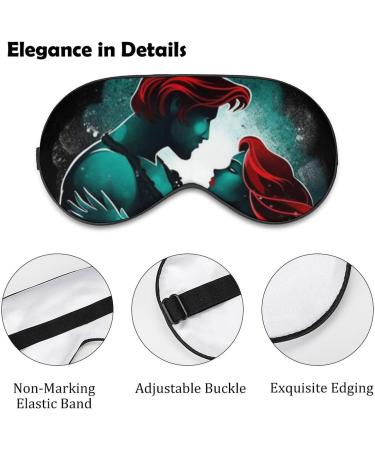 Prince and Woman Sleep Eye Masks - Elastic Strap for Women Men Travel Nap - Buy Online on GoSupps.com