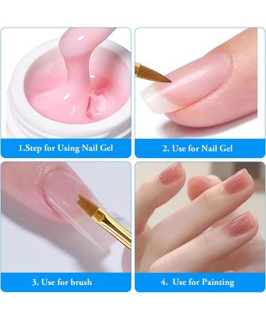 Nail Brush Set for Acrylic Powder - 5pcs Varnish Brush for Gel Polish Design and Nail Art | DIY Brush Pen with 5 Sizes Included - Buy Online on GoSupps.com