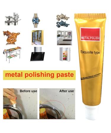 Metal Polish Cream Metal Polishing Paste - Metal Polish Cream Metal Cleaning Paste Stainless Steel/Aluminum/Brass/Copper or Gold Polish Cleaner Dobooo - Buy Online on GoSupps.com