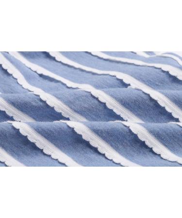 Bonny Billy Girls Knitted Cotton Bolero Shrug - 4-5 Years, Blue Stripe | Kids Cardigan - Buy Online on GoSupps.com