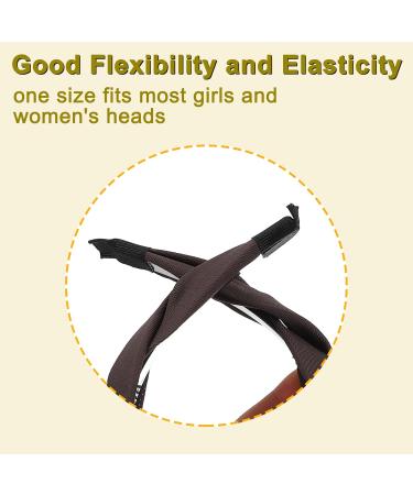 VOCOSTE Braided Headbands Hairhoop Weaving Shape Accessories Coffee Color - Buy Online on GoSupps.com