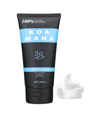 GOODY 2'S KOA MANA Foaming Face Wash for Men 100% Organic Pure Plant Ingredients 180 ml