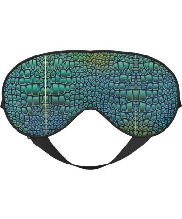 Alligator Skin Print Soft Sleep Mask - Luxury Eye Mask for Men & Women - Perfect for Travel & Rest - Buy Online on GoSupps.com