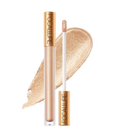 FOCALLURE Metallic Chameleon Liquid Lipstick  Diamond Glitter Lip Gloss  Shimmery Finish  Intense Pigment  Long-Lasting  Nonstick Cup Lip Makeup for Costume  Cosplay  Rave Festival  12 AMBER 12 AMBER
