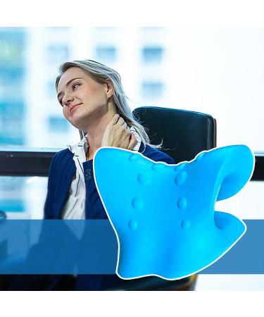 Neck Stretcher Pillow Ergonomic Soft Neck Stretch Hump - Neck Stretcher Cervical Traction Device Shoulder Relaxer Traction Pillow for Muscle Relaxation - Buy Online on GoSupps.com