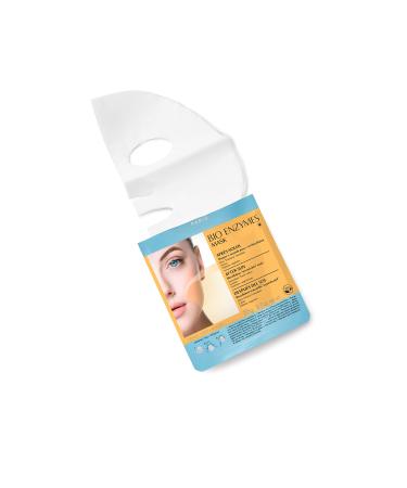 Talika Bio Enzymes After Sun Mask - Moisturizing & Soothing Fast Repair Face Mask - Biocellulose Sun Care Mask - Second Skin Effect Beauty Sheet Mask - 20g