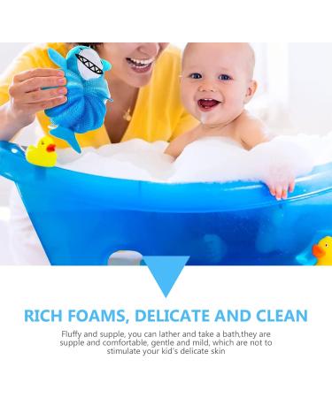 FOMIYES 2pcs Baby Loofah Exfoliating Bath Puff | Cute Animal Shower Scrubber 18x11CM | Ideal for Kids & Gentle Cleansing - Buy Online on GoSupps.com