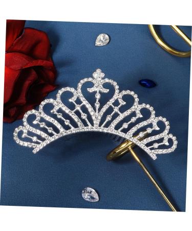 Mikinona Crown Side Hair Comb Rhinestone Hair Clip Girls Tiara Flower Girl Hair Accessories Girls Hair Accessories Wedding Comb Girls Hair Clips The Crown Bride Alloy Small Crown - Buy Online on GoSupps.com