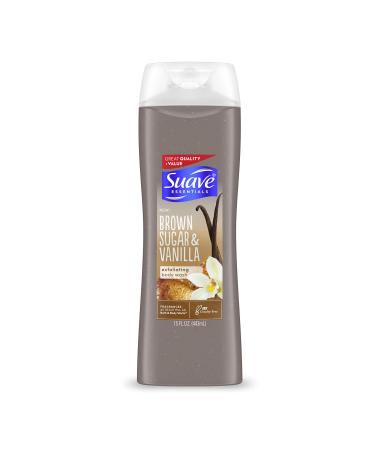 Suave Exfoliating Body Wash Womens Body Wash for Gentle Exfoliation Brown Sugar and Vanilla Cruelty-Free as Certified by PETA 15 oz Vanilla 15 Fl Oz (Pack of 1)