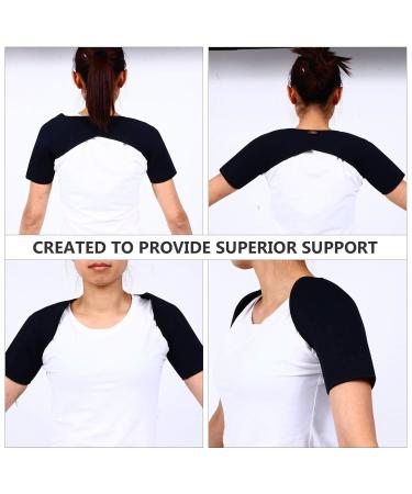 Milisten Double Shoulder Support Brace | Warm Compression Sleeve for Rotator Cuff Relief - International Shipping Available - Buy Online on GoSupps.com