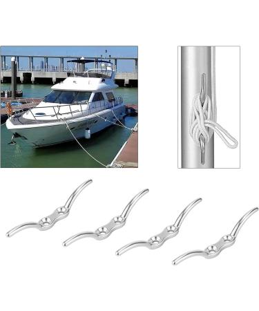 Auto-Plaza 4pcs 4.5 Boat Rope Cleats | 316 Stainless Steel | Boats Accessories | Tie Down w/Mounting Screws - Buy Online on GoSupps.com