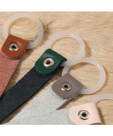 Real Leather Baby Pacifier Clip Chain | Rainbow Nipple Holder & Metal Dummy Clip | Ideal for Baby Gym Set - Buy Online on GoSupps.com