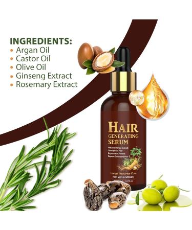 Rosemary Oil for Hair Hair Growth Oil Ginseng Hair Regrowth Serum Relieve Dry Damaged Hair to Target Hair Loss Hair Growth Oil for Hair Rapid Growth and Thickening Trengthen Hair Roots - Buy Online on GoSupps.com