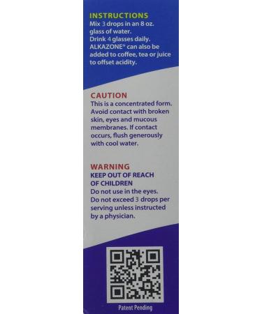 Alkazone pH Balance Alkaline Mineral Drops - 1.25 Oz, Yields 10 Gallons of Antioxidant Water - Buy Online on GoSupps.com