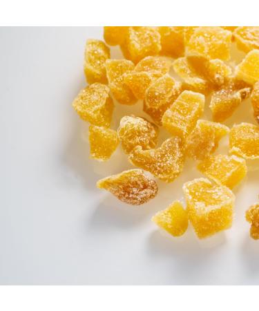 Organic Crystallised Ginger 1kg by Virgolden Organic - Super Snack Chopped Dried Candied Ginger Natural Source of Energy and Fiber - Buy Online on GoSupps.com
