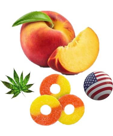 Hemp Gummies for Peace and Relaxation-High Potency Hemp Oil Gummys Peach-Fresh Full Flavor-Natural Hemp Edibles-for Back, Knees, Calm, Sleep, Discomfort-36 Large Rings-Made in USA - Buy Online on GoSupps.com