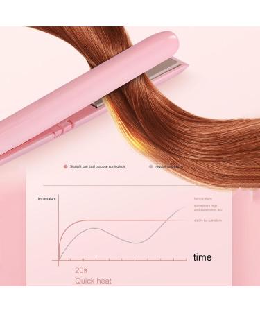 Rechargeable Flat Iron Curler - USB Travel Hair Straightener with Temperature Control | Professional Long & Short Hair Styling - Buy Online on GoSupps.com