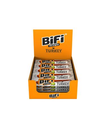 Bifi Turkey - 24 Pack (24 x 20g) - Hearty turkey meat snack - air -dried - for on the go in the office or during sports - with pepper coriander and garlic Turkey 20 g (24 Pack) - Buy Online on GoSupps.com