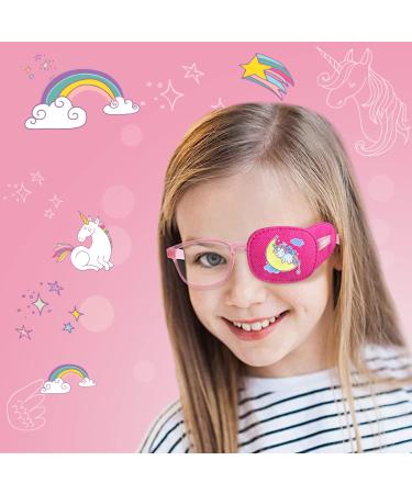 WSHSTS 6PCS Colorful Eye Patch for Kids - Soft Lazy Eye Patches for Boys & Girls Pink Unicorn Design for Left or Right Eye - Buy Online on GoSupps.com