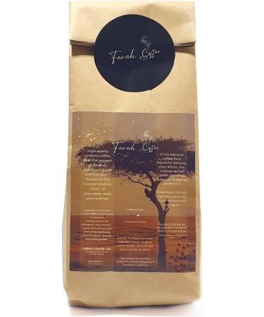 Farah Coffee - Somali Speciality Freshly Ground Coffee - Rich Spiced Unique Blend (Cardamom Ginger) - Medium Roast 227g. - Buy Online on GoSupps.com