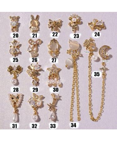 DIY Rhinestones Charms Zircon Butterfly-shape Nail Art Decorations 3D(14) type14 - Buy Online on GoSupps.com