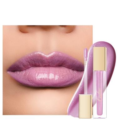 Oulac lip gloss shiny - liquid lipstick 3D gloss finish moisture lip gloss transparent glitter with rosendamascena flower extract lip care for dry lips 4.5ml day dream (10) - Buy Online on GoSupps.com