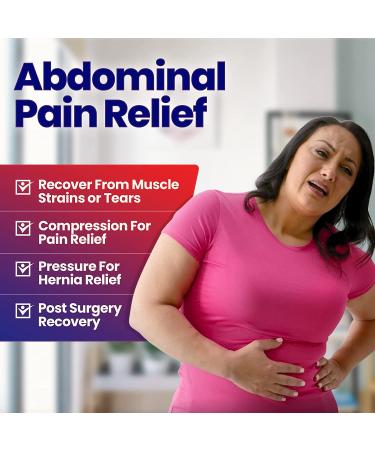 XXL/3XL Abdominal Binder for Postpartum, Bariatric, Hernia, Post Surgery - Stomach Compression Wrap for Men and Women (47-70 inches) - Buy Online on GoSupps.com