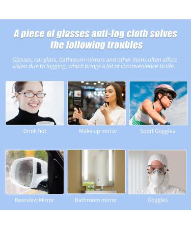 JSMTKJ Anti-Fog Cloth for Glasses - 30 Reusable Cleaning Wipes for Anti-Fogging Motorcycle Helmets Camera Lenses & Eyewear - Buy Online on GoSupps.com