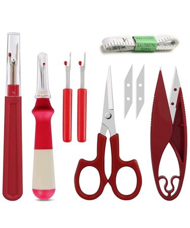Kalolary 7 Pieces Sewing Seam Tool  Sewing Stitch Thread Remover Sewing Seam Ripper Kit for Sewing Crafting Removing Hems and Seams for Sewing/Crafting Removing Threads