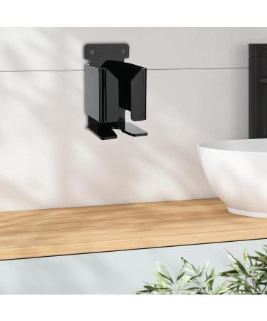 Harilla Wall Bracket for Men's Electric Razors - Acrylic Holder Two Installations Black - Perfect for Shower - Buy Online on GoSupps.com