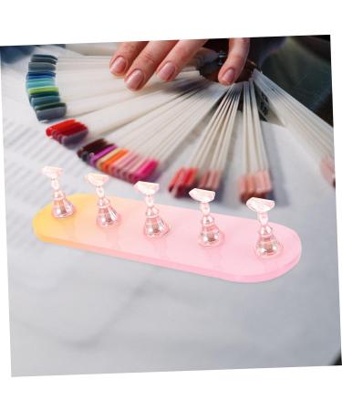 FOMIYES 2 Sets Nail Practice Holder Practice Nail Stands Training Nail Racks Nail Practice Stand Nail Art Decoration Acrylic Trays for Display Beauty Fixture Strip Plastic - Buy Online on GoSupps.com