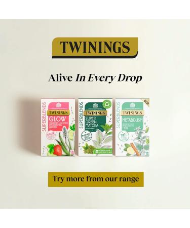 Twinings Superblends Cleanse Tea - Green Tea Herbal Infusion with Matcha, Lemon & Fennel Seeds - 20 Biodegradable Tea Bags - Buy Online on GoSupps.com