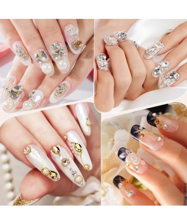 2 PCS Nail Art Liner Brush and Rhinestone Picker Set - Nail Art Gem Picker Tool with Wax Pen for Rhinestones - Crystal Beads Handle Manicure Rhinestones Tool - Buy Online on GoSupps.com