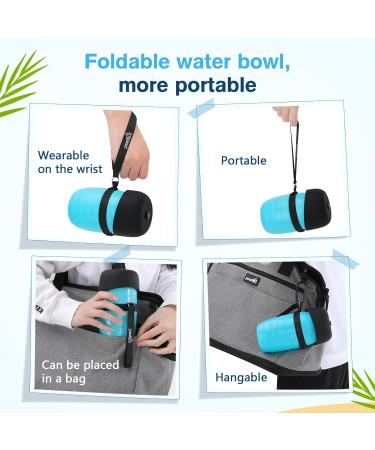 Pecute 850ml Dog Drinking Bottle - Portable Silicone Water Bottle with Foldable Bowl | Ideal for On-the-Go Pets - Buy Online on GoSupps.com