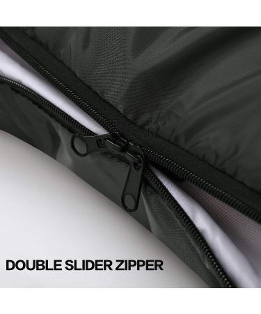 RYONGII Sleeping Bag 32 for Adults & Teens - 4 Seasons Portable Lightweight Waterproof Youth for Indoor & Outdoor Activities - Dark Grey/Left Zip - Buy Online on GoSupps.com
