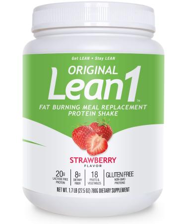 Nutrition 53 Lean 1 Meal Replacement Powder for Weight Loss  Fat Burner  Appetite Control Regular Tub 2500cc Strawberry (15 Servings) Strawberry 780