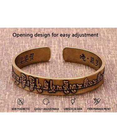 Hand Forged 100% Copper Bracelet | Vintage Handmade Adjustable Cuff | Health Jewelry Gifts for Men & Women | Brown-Orange - Buy Online on GoSupps.com