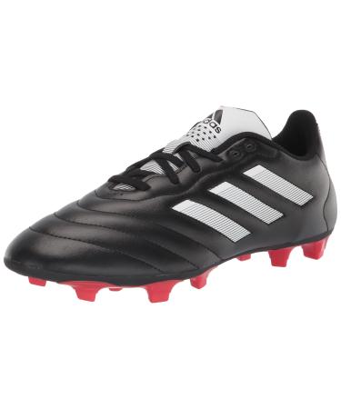 adidas Unisex-Adult Goletto VIII Firm Ground Soccer Shoe 9.5 Core Black/White/Red